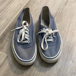 Blue lace up vans